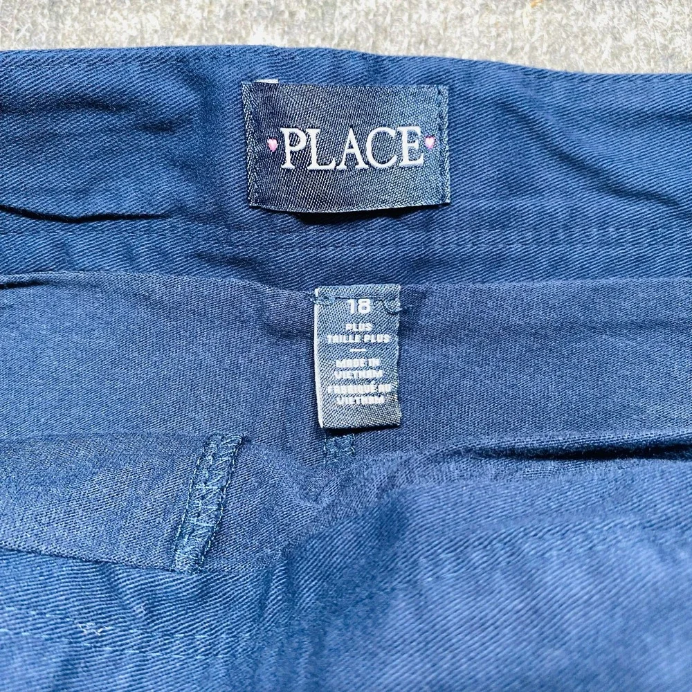 The Children's Place Girls Size 18 Plus Blue School Uniform Skort Pleated Zip